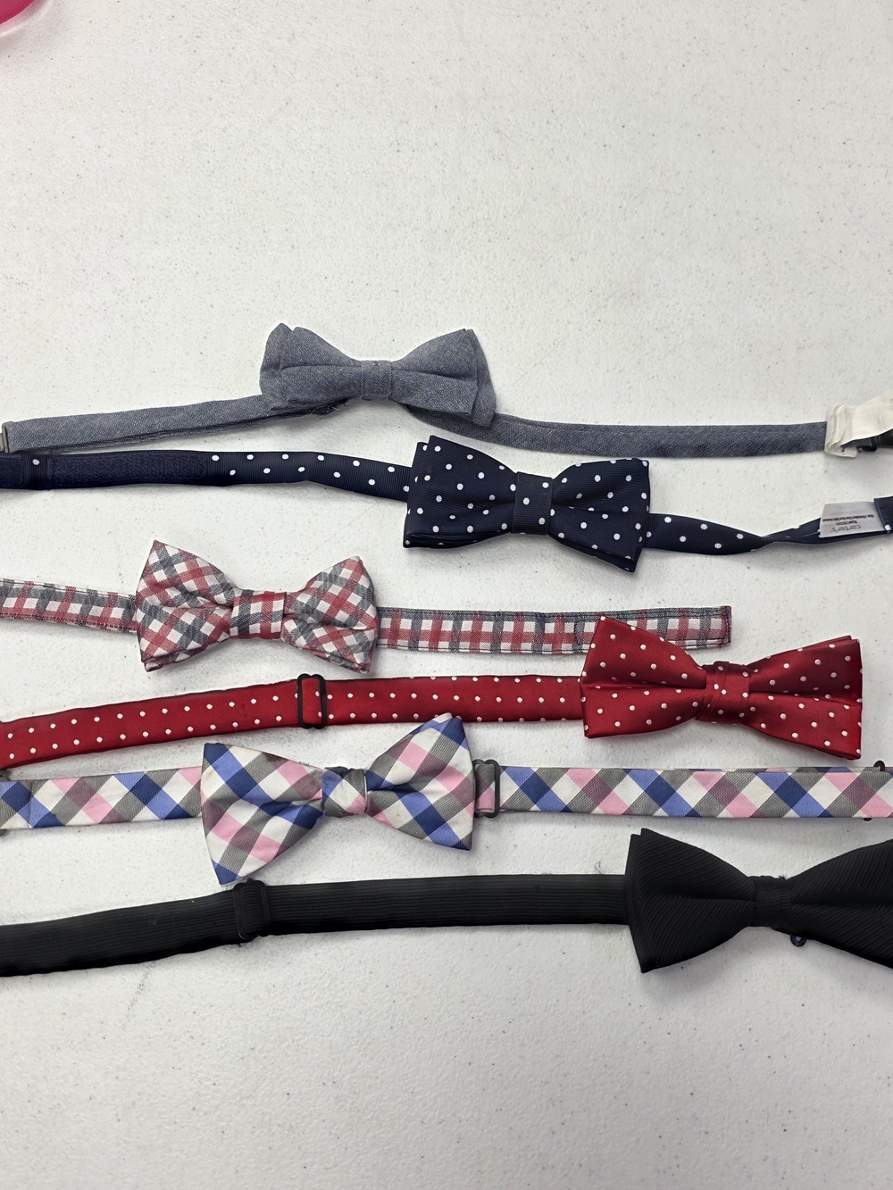 Chaps Kids Bow Tie Set - Gray, Navy, Red, Pink, Blue, White, Black